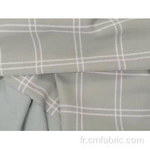 Tissu imprimé en mousse Spandex à serrettes en polyester tricotée